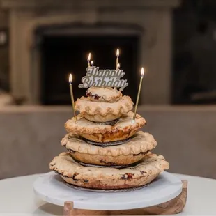 A 5-tier Pie that Brooke made with her amazing skills and creativity!