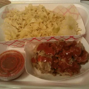 Haluski and Pulled Pork Special