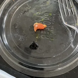 The rock was in my bowl ... I'm so thankful I didn't break a tooth