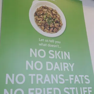 a poster with a quote