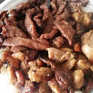 Chicken and Beef.