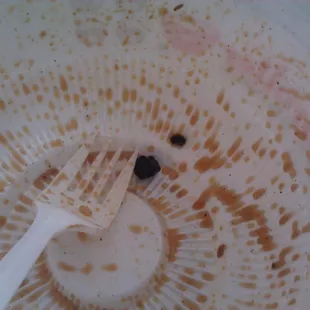 Some burned things within my half&amp; half meat.