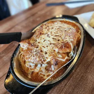 Baked pork chop spaghetti