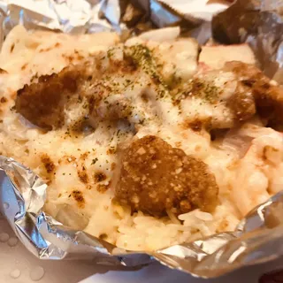 411. Bake Seafood with Cheese Cream Sauce