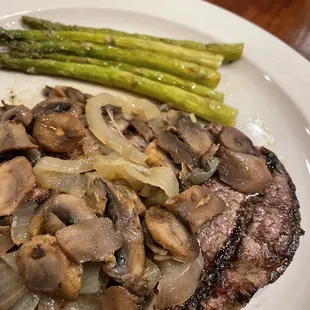 10oz Ribeye and Grilled Asparagus