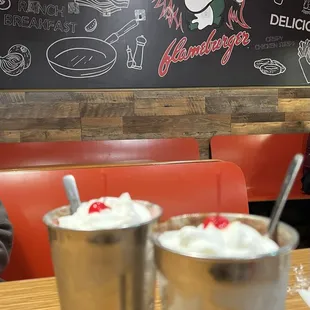 Strawberry Malt and Chocolate Shake