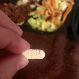 So upset. My husband found this in his meal between the meat and veggies! How the heck does that get in the food!?