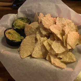 Chips and guacamole