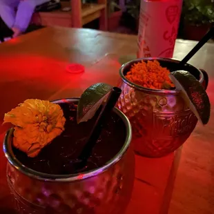 Pomegranate Moscow mules