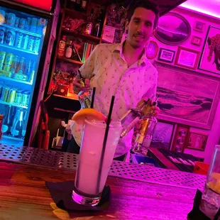 Chris and his amazing cocktails!