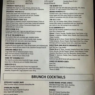 Brunch Menu - Nov 2022
