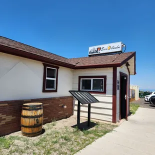 the outside of the building