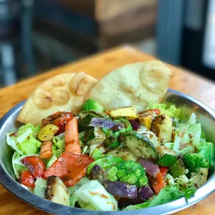 Delicious roasted veggie salad!