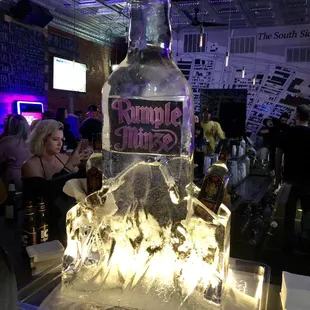 a bottle of rumpled rum