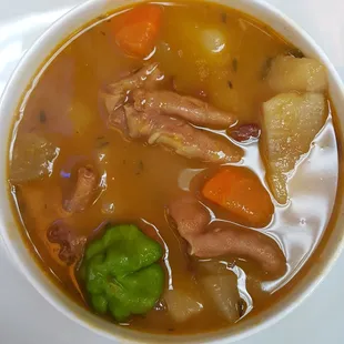 Chicken foot soup