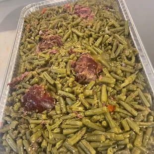 Green Beans w/ Turkey Meat