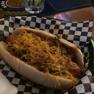 Bison hot dog