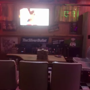 Seating area with TV