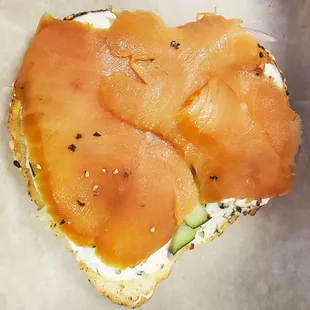 Smoked Salmon Everything Bagel ($13.49)