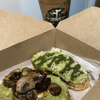 Mushroom Avocado Toast