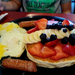 Kids fruit pancake combo