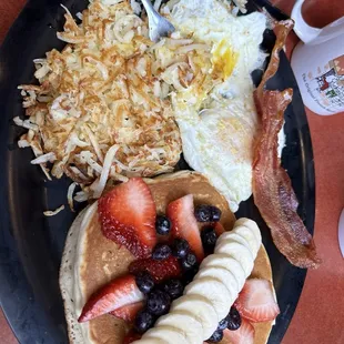 Normal breakfast  with fruit