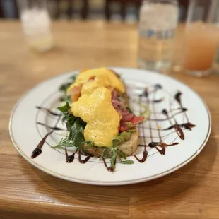 a plate of food on a table