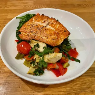 Pan Roasted Salmon w/ Veggies