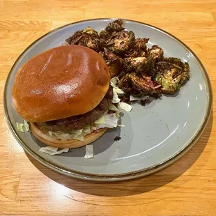 Burger w/ Brussels
