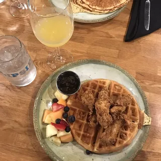 Fried Chicken and Waffle Brunch