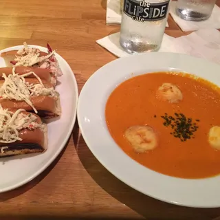 "Almost in Season Tomato Bisque Lunch