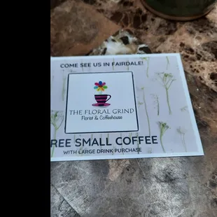 The coupon that was not honored