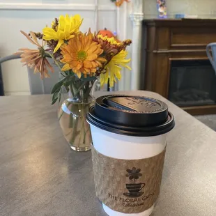 Coffee at the Floral Grind.