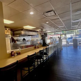 Seating area inside