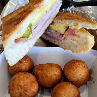 5&quot; Cuban &amp; stuffed potatoes