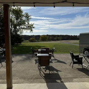 Beautiful setting for enjoying coffee and breakfast