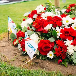 Arrangement created for a memorial