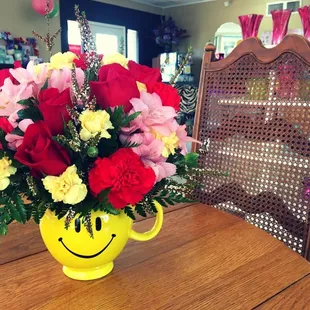 Flowers make us smile..