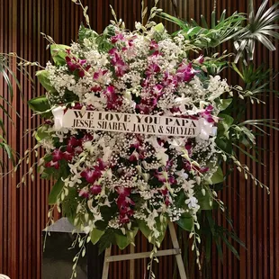 Flowers for my father in law.