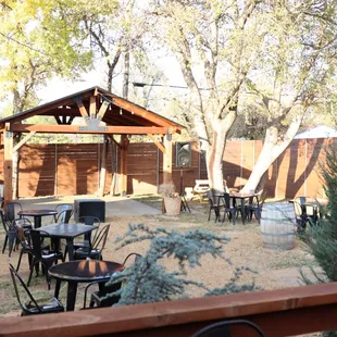  patio with tables and chairs