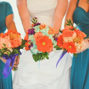 Our beautiful bouquets. The Flower Shoppe is awesome!