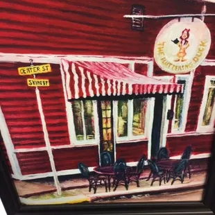 Student painting of the Duck, circa 1975