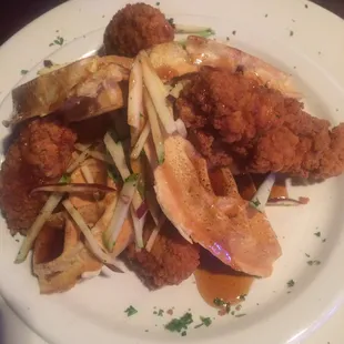 Featured special! Chicken and waffles! Very good for Greencastle, Indiana!!!
