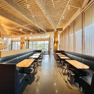 interior, sushi and sashimi