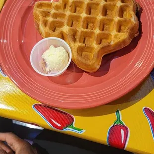 waffles, food