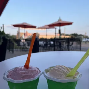 strawberry and mango