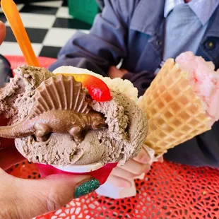 Dino's &amp; dirt gelato