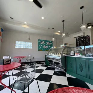 the interior of a restaurant