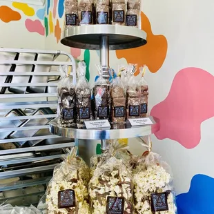 Popcorn and chocolate