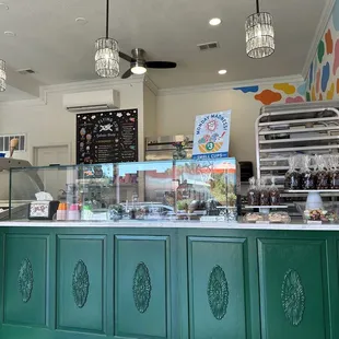 a view of the food counter